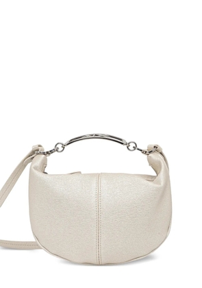 Armani Exchange logo-metal tote bag - Neutrals