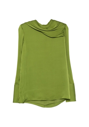 TOM FORD draped-collar blouse - Green