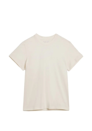 Y-3 logo-print crew-neck T-shirt - Neutrals