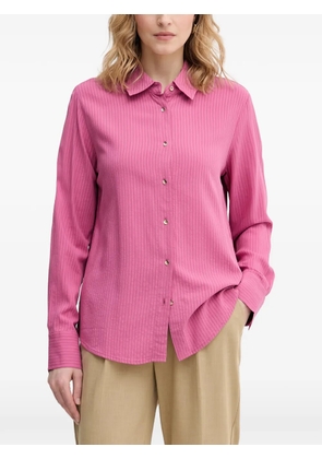 Benetton vertical-stripe long-sleeve shirt - Pink