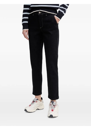 Benetton contrast-stitch straight-leg jeans - Black