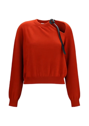 Ferragamo strap-detail sweater - Orange
