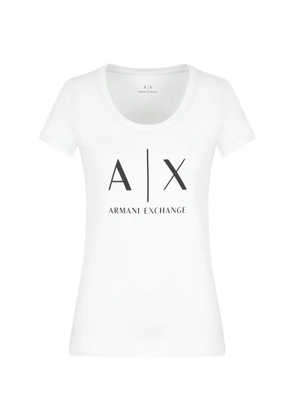 Armani Exchange logo-print T-shirt - White