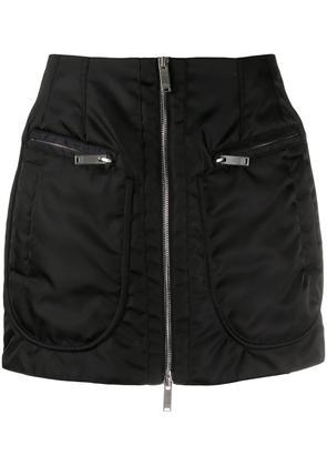 COUNTY OF MILAN zip-through mini skirt - Black