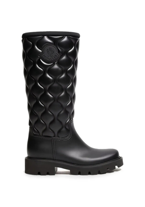 Moncler Kickstream quilted logo-patch boots - Black