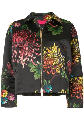 DSQUARED2 floral print bomber jacket - Black