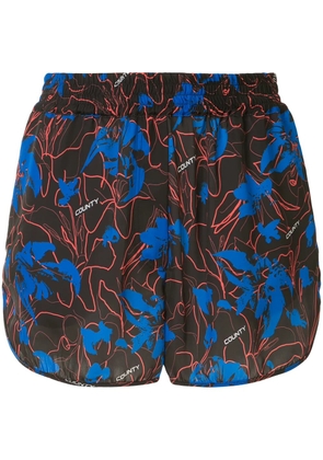 COUNTY OF MILAN abstract floral-print shorts - Multicolour