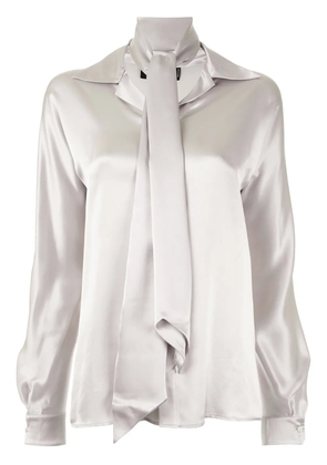 DSQUARED2 pussy bow shirt - Grey
