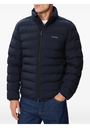 Calvin Klein quilted logo-print jacket - Blue