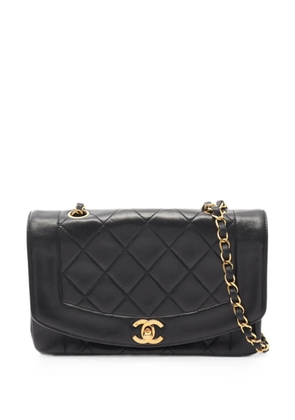 CHANEL Pre-Owned 1991-1994 Diana matelassé crossbody bag - Black