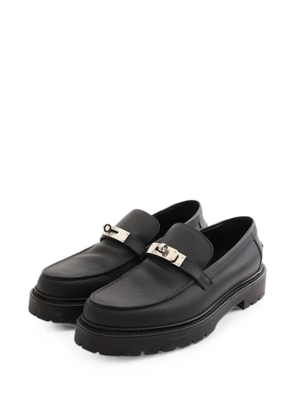 Hermès Pre-Owned Kelly Buckle leather loafers - Black
