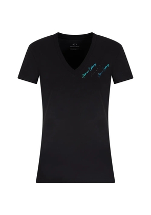 Armani Exchange logo-print T-shirt - Black