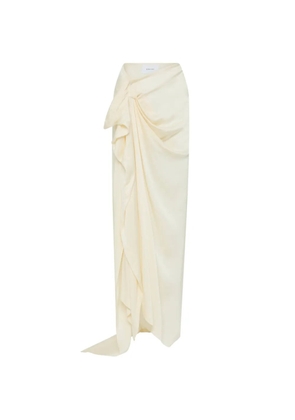 BONDI BORN Ardea draped maxi skirt - Neutrals