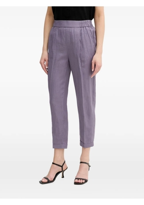 Benetton pleated turn-up trousers - Purple