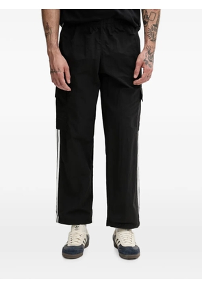 adidas logo-embroidered 3-Stripe track pants - Black