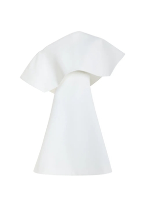 A.W.A.K.E. Mode off-shoulder oversized-collar mini dress - White