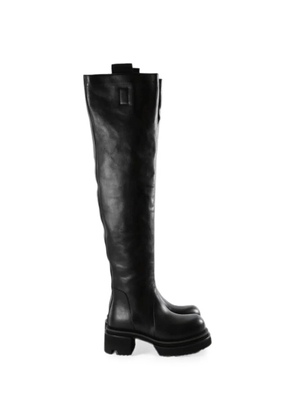 Rick Owens over-the-knee platform boots - Black