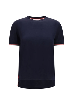 Thom Browne RWB-tipping rib-cuff T-shirt - Blue