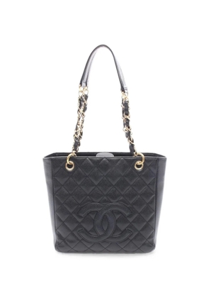 CHANEL Pre-Owned 2008-2009 matelassé caviar tote bag - Black