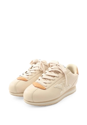 Louis Vuitton Pre-Owned LV logo-patch sneakers - Neutrals