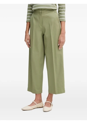 Benetton pressed-crease wide-leg trousers - Green