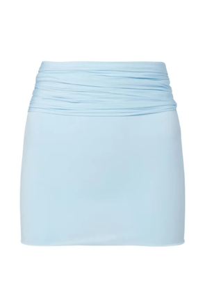 WARDROBE.NYC ruched mini skirt - Blue
