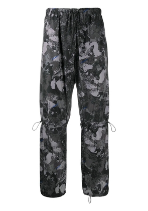 COUNTY OF MILAN high-rise camouflage-print track pants - Grey