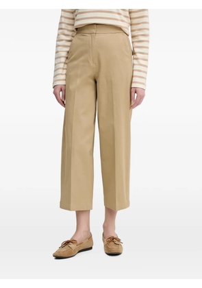 Benetton pressed-crease wide-leg trousers - Neutrals