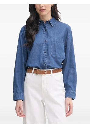 Benetton patch-pocket denim shirt - Blue
