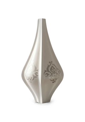 ENZO DE GASPERI damask-print fluted vase - White