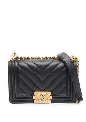 CHANEL Pre-Owned 2021 Boy Chanel chain shoulder bag - Black