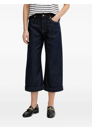 Benetton cropped wide-leg jeans - Blue