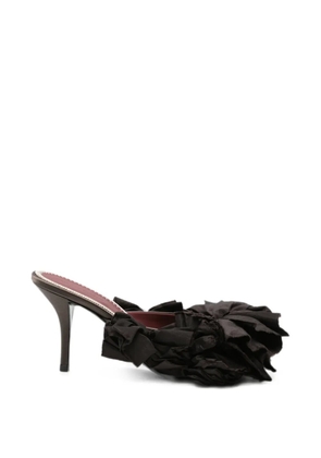 Magda Butrym floral-appliqué sandals - Brown