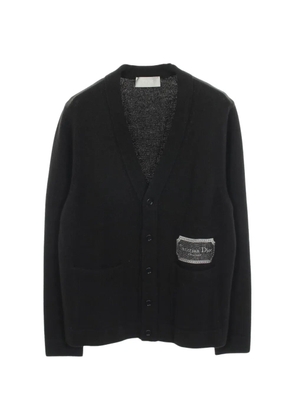 Christian Dior Pre-Owned logo-embroidered cardigan - Black