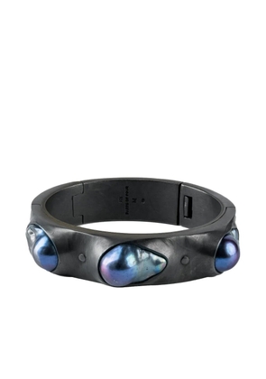 Parts of Four black pearl-embellished bracelet