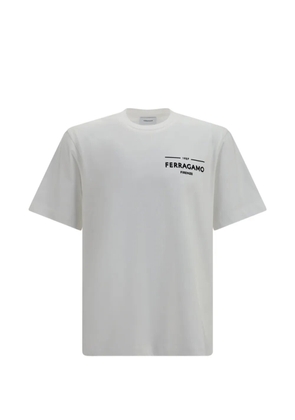 Ferragamo logo-print T-shirt - White