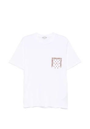 Jacob Cohën paisley-print pocket T-shirt - White