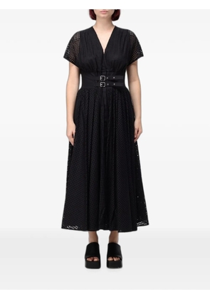 MeimeiJ perforated belted midi dress - Black