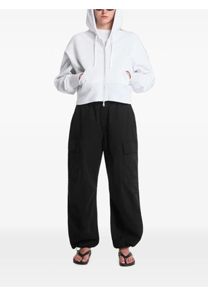 dime cropped zip-up hoodie - Grey