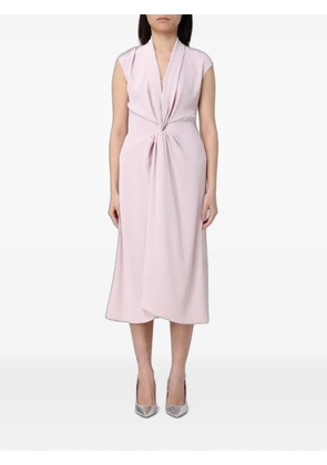 Hanita twisted-waist midi dress - Pink