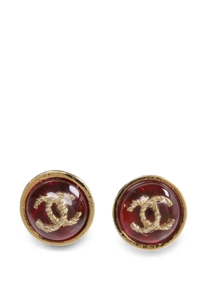 CHANEL Pre-Owned CC turn-lock earrings - Gold