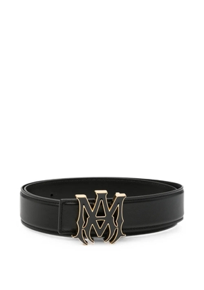 AMIRI logo leather belt - Black