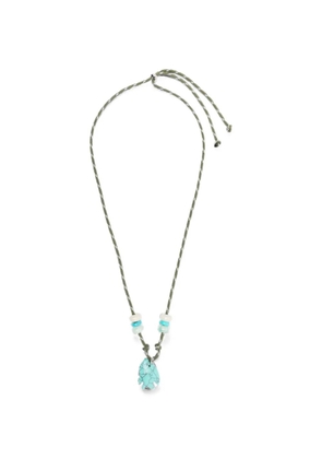 Flòwze x Collanine Colorate fish-pendant necklace - Green