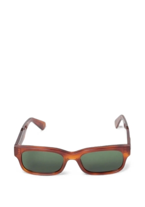 Borsalino x marcello rectangle-frame sunglasses - Brown