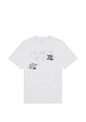 Honor The Gift Beauty In The Struggle graphic-print T-shirt - White