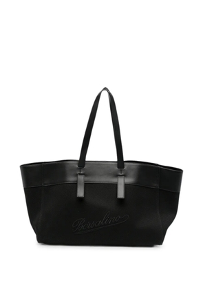 Borsalino logo-embroidered tote bag - Black