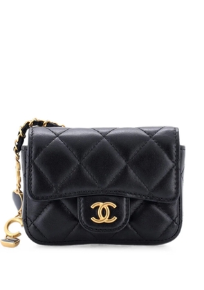 CHANEL Pre-Owned Coco de Toi Heart Quilted Lambskin Mini belt bag - Black