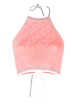 FENDI sleeveless cropped top - Pink