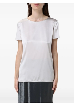 Max Mara short-sleeve satin T-shirt - Grey