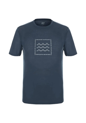 2117 of Sweden Tista graphic-print crew-neck T-shirt - Blue